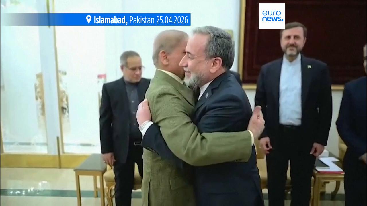 Video thumbnail for Trump cancels US negotiators' trip to Pakistan for Iran talks as Araghchi departs Islamabad