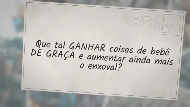 Video thumbnail for Como GANHAR coisas de bebê DE GRAÇA?