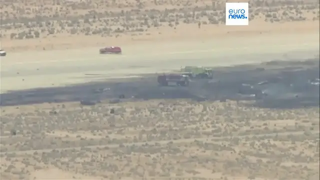 Video thumbnail for Eight killed in US Air Force B-52 bomber crash in California