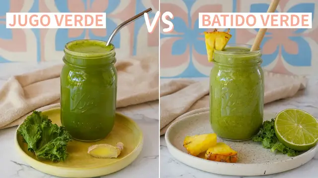 Video thumbnail for Jugo vede vs Licuado Verde