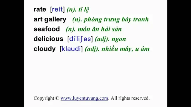 Video thumbnail for Learn English Vocabulary - Grade 8 - Unit 12 - Lesson 01