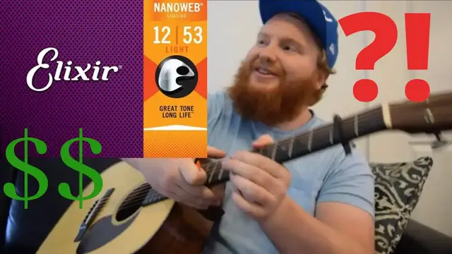 Video thumbnail for Are Coated Guitar Strings Worth It? Elixir Nanoweb Acoustic Review