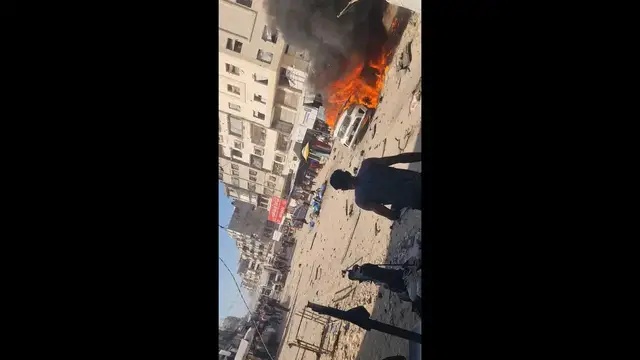 Video thumbnail for Israeli Strike Hits Gaza Vehicle 2.