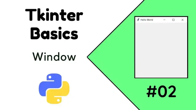 Video thumbnail for Python Tkinter | How to create a window Tkinter #02