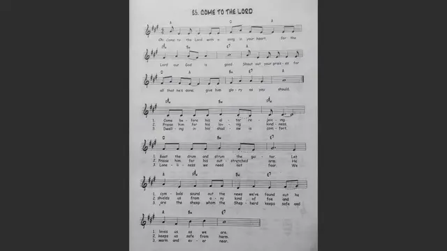 Video thumbnail for Come To The Lord - Catholic Mass Song Sheet Music