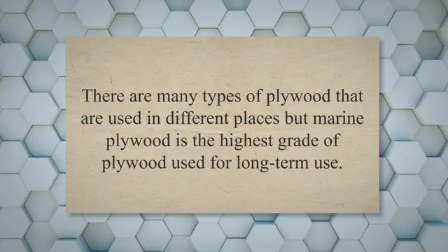 'Video thumbnail for Marine Plywood Advantages And Disadvantages'