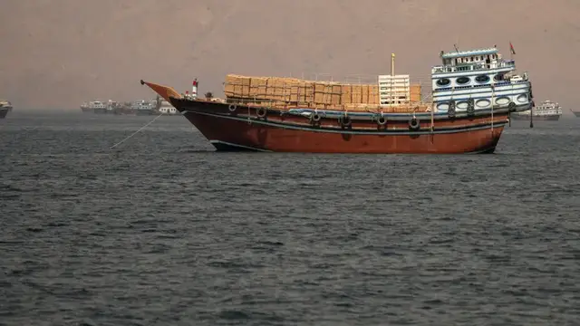 Video thumbnail for Sailors trapped in Hormuz strait, dodging drones and rationing food