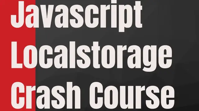 Video thumbnail for Javascript LocalStorage Crash Course