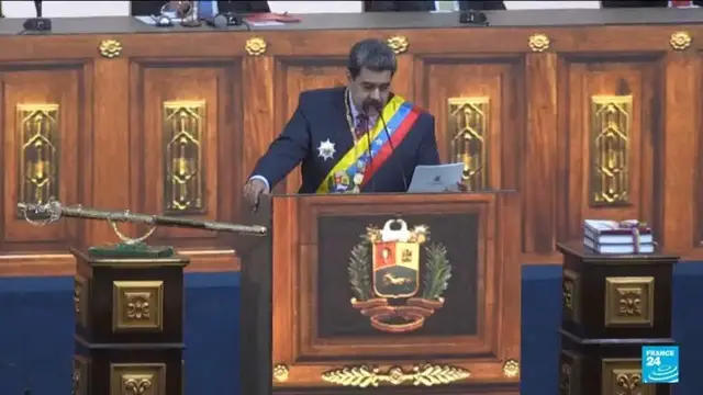 'Video thumbnail for Venezuela builds up border security in response to deployment of US warships'