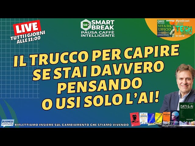 Video thumbnail for Il trucco per capire  se stai davvero pensando o usi solo l’AI!- #SmartBreak