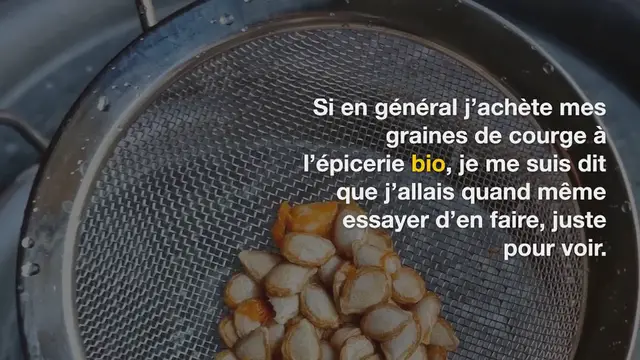 Video thumbnail for Comment faire griller des graines de courge
