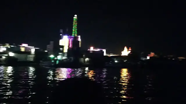 Video thumbnail for Night view on riverside