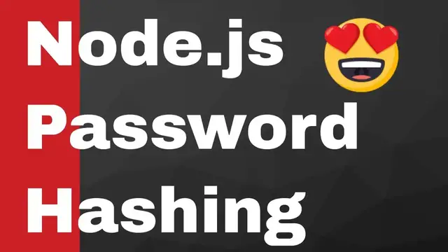Video thumbnail for Node.js Password Hashing Tutorial Using Password-Hash Module