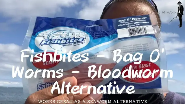Video thumbnail for Fishbites - Bag O' Worms - Bloodworm Alernative Review - Great For Surfcasting!