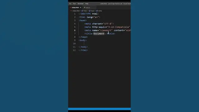 Video thumbnail for How to change background color using JavaScript #shorts