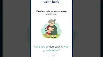 Video thumbnail for Write back meaning | write back sentences | Common English Idioms #shorts