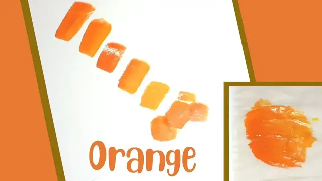 'Video thumbnail for How To Make Bright Orange Color in Acrylic Paints'