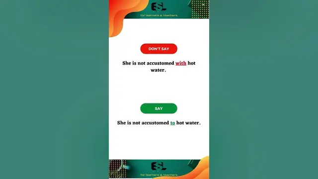 Video thumbnail for Common Mistakes: Preposition #03 || Accustomed to/with || Grammar || Spoken English || ESL Advice