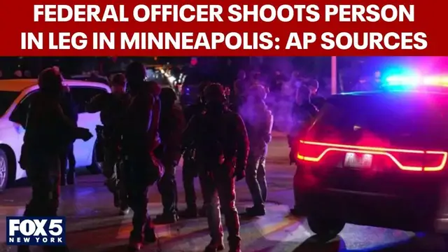 Video thumbnail for Federal officer shoots person in leg in Minneapolis: AP sources