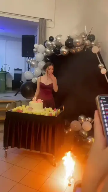 Video thumbnail for Runaway Sparkler and Fire Extinguisher Save at 18th Birthday