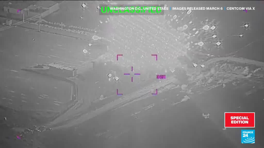 Video thumbnail for Israel says began new strikes on Iran's Tehran, Isfahan