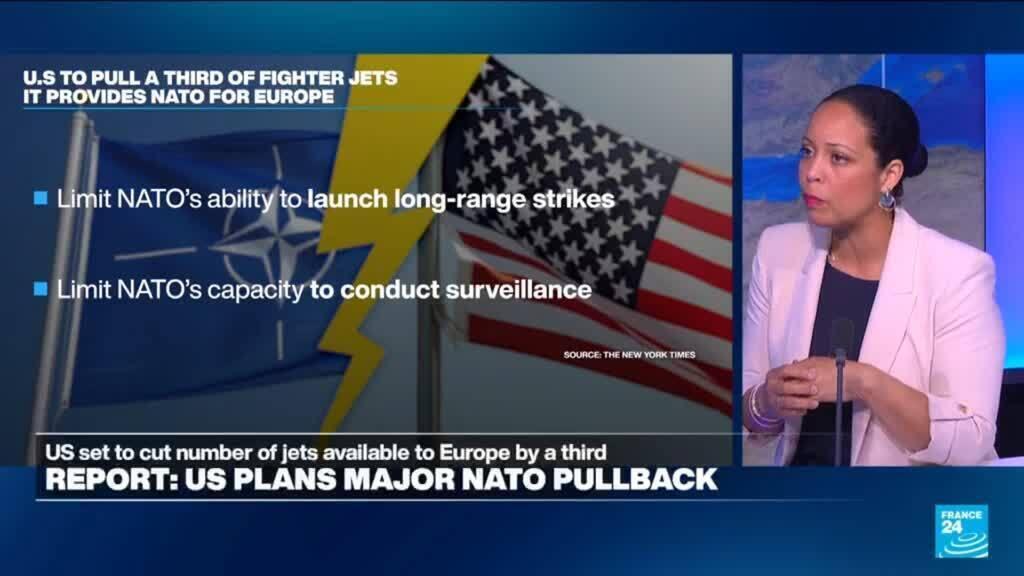 Video thumbnail for US plans to slash fighter jets, warships to NATO in Europe, NY Times reports
