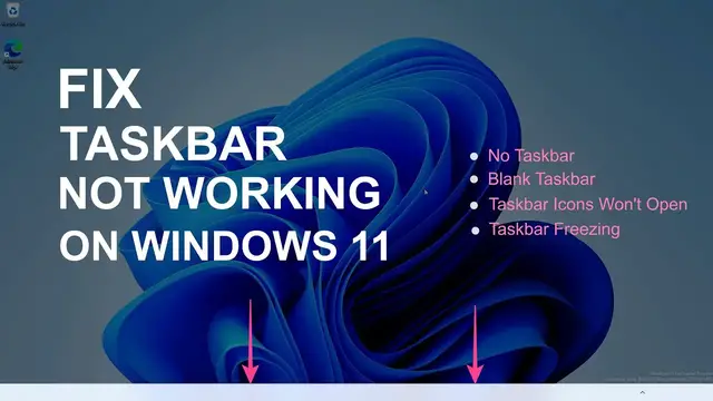 Video thumbnail for Fix Taskbar Not Working In Windows 11 | Blank, Unresponsive or Freezing Taskbar