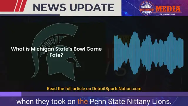 Video thumbnail for Michigan State learns bowl game fate for 2022