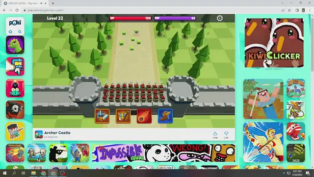 Video thumbnail for archer master 3d castle defense crazy games