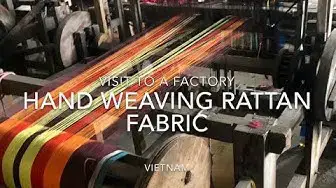 Video thumbnail for Hand Weaving Rattan Fabric and Mats
