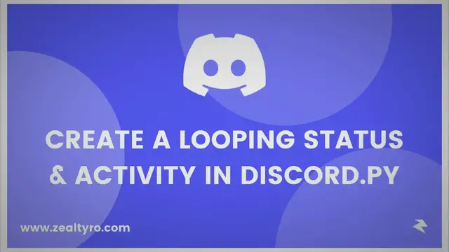 'Video thumbnail for How To Create A Changing Status & Activity In Discord Py'