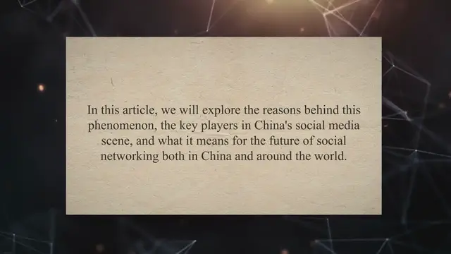 Video thumbnail for Why China Has Its Own Social Networking Sites: Cultural and Political Factors Driving Development and Implications for Global Trends