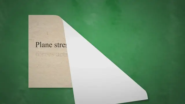 'Video thumbnail for Plane Stress Vs. Plane Strain'