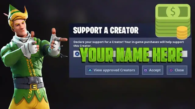 Video thumbnail for Get a Code for Support A Creator Fortnite