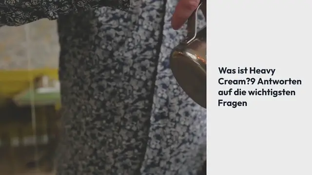 Video thumbnail for Was ist Heavy Cream? 9 Antworten auf die wichtigsten Fragen