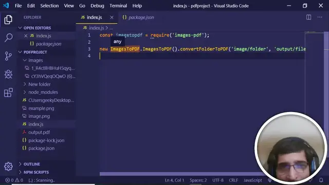 Video thumbnail for Node.js Images toPdf Module to Convert Multiple Images into One PDF File