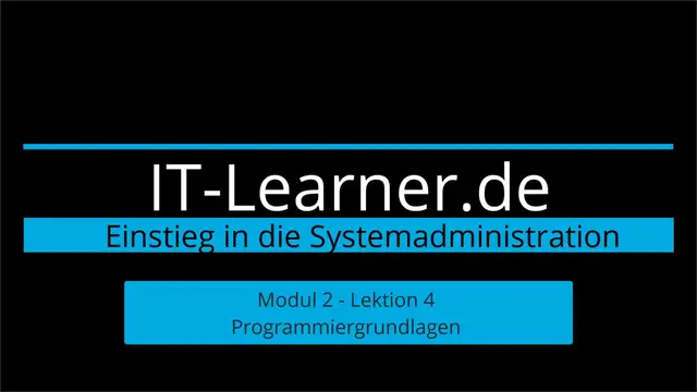 Video thumbnail for Windows PowerShell Programmiergrundlagen