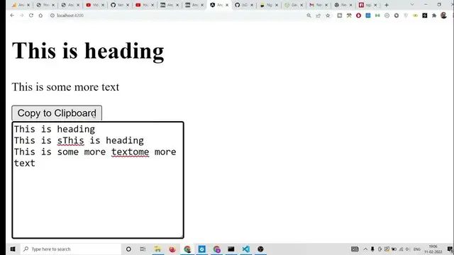 Video thumbnail for Angular 13 Copy to Clipboard Example to Copy Text inside TextArea & Input Fields Using ngx-copypaste