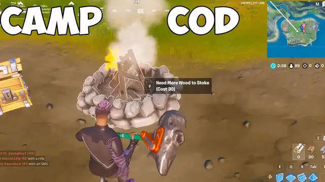'Video thumbnail for Stoke Campfires At Camp Cod [C2S3 Week 9 Challenges] Fortnite'