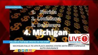 Video thumbnail for Spanish Version - Michigan falls to 4th place among states with most expensive auto insurance