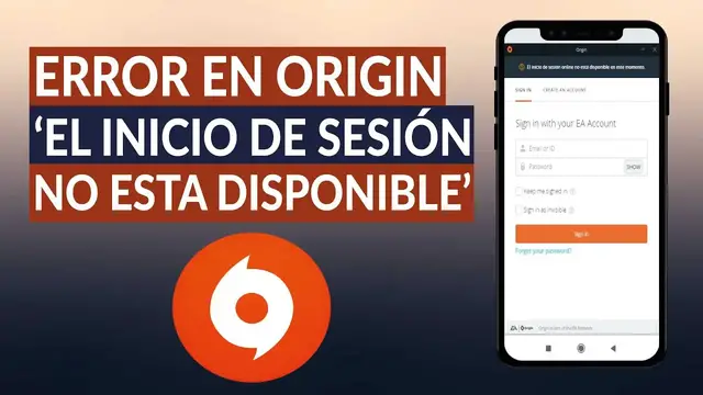 Video thumbnail for Cómo solucionar el error de ORIGIN 'el inicio de sesión no está disponible'