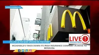 Video thumbnail for McDonald’s takes down its Irish insurance company in move to Bermuda