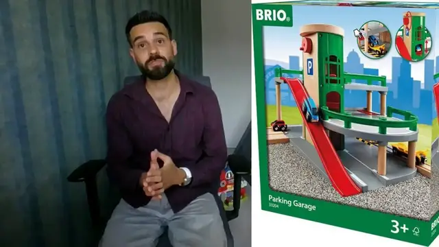 'Video thumbnail for Brio houten speelgoed garage'