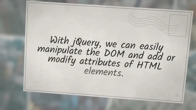 Video thumbnail for How To Add Attribute In Jquery