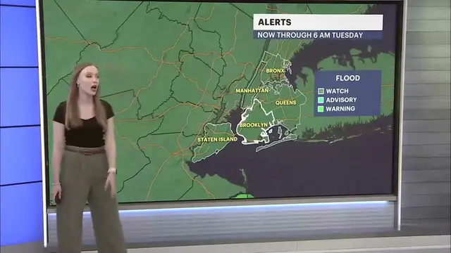 Video thumbnail for STORM WATCH: Hit or miss showers with lingering puddles and ponding in Brooklyn
