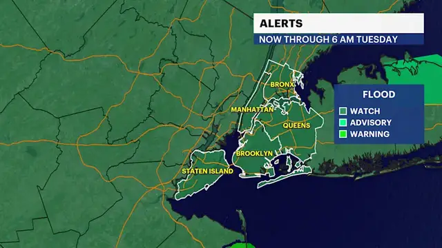 Video thumbnail for STORM WATCH: Hit or miss showers with lingering puddles and ponding in Brooklyn