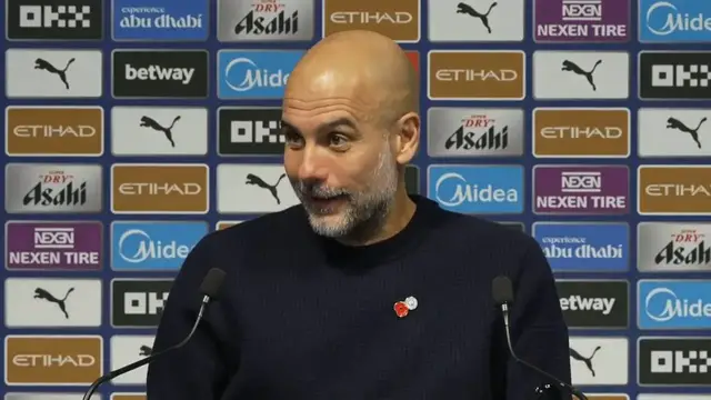 'Video thumbnail for Guardiola: "hopefully Arsenal can concede one goal one day"'
