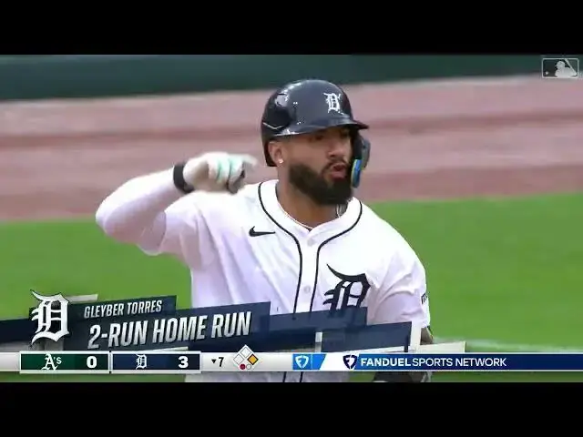 'Video thumbnail for Gleyber Torres CRUSHES a Two-Run Home Run! | 8th HR of 2025 | Detroit Tigers | 06/26/2025'