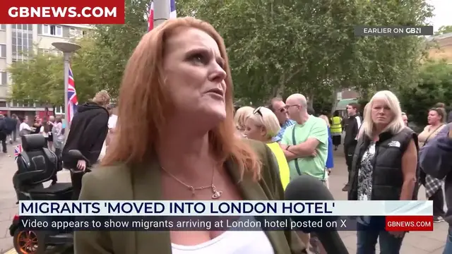 'Video thumbnail for WATCH: Furious protesters outside migrant hotel express concern for their children'