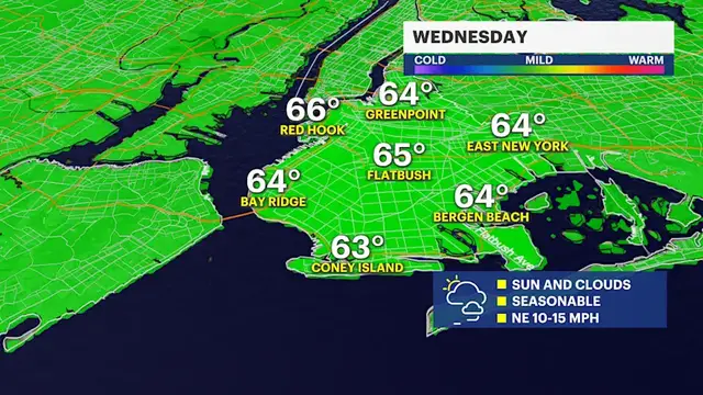 Video thumbnail for Nice stretch of weather continues across Brooklyn